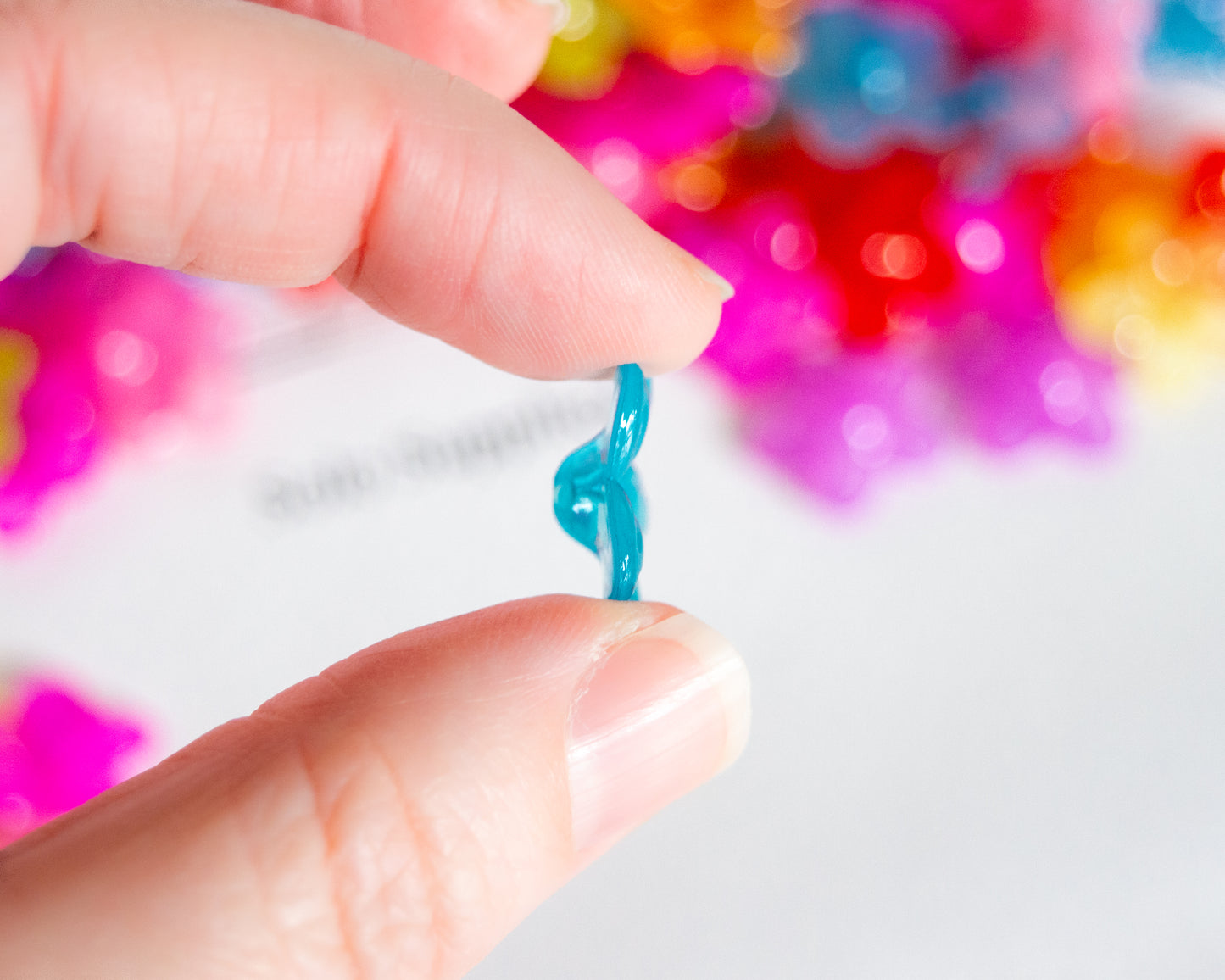 6.5x21mm Colorful Flower Beads, Shiny Finish