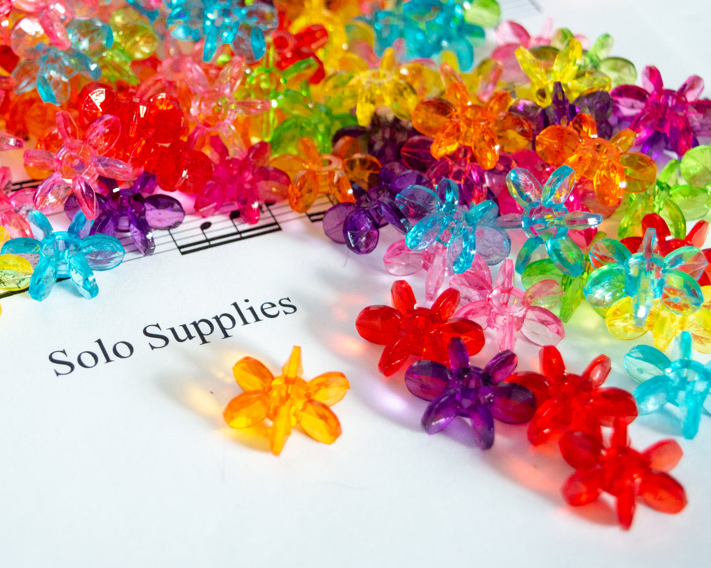 Transparent Acrylic Snowflake Paddle Nesting Beads