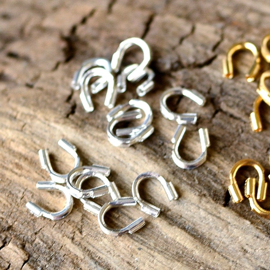 4x4mm Wire Guardians in Plated Brass