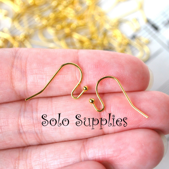 Lightweight Ball Fish Hook Earwires