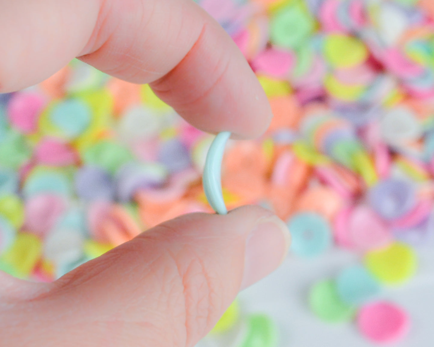 15x5mm Wavy Disc Beads in Pastel Colored Acrylic