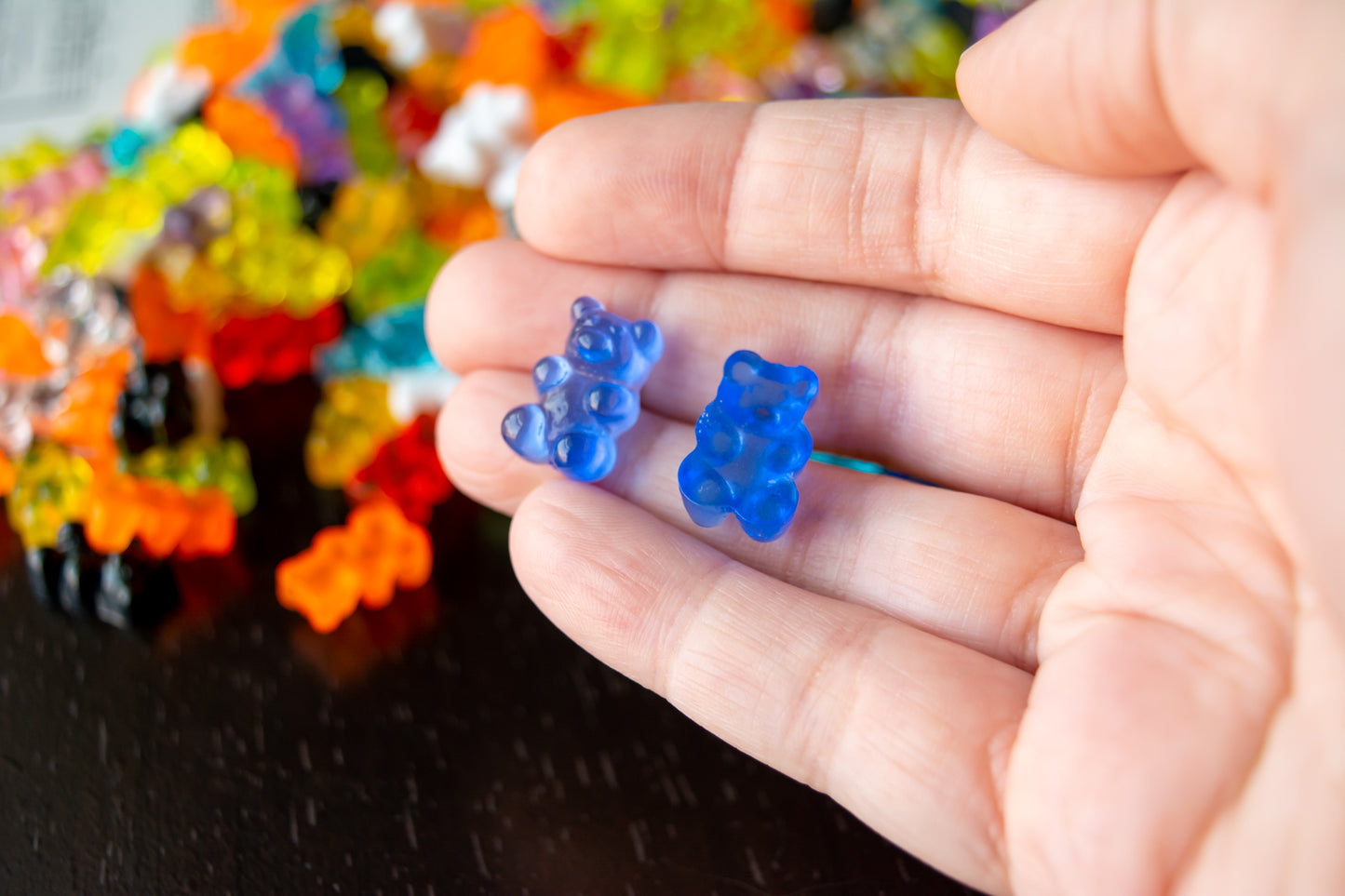 Gummy Bear Cabochons 18x12mm In Colorful Resin