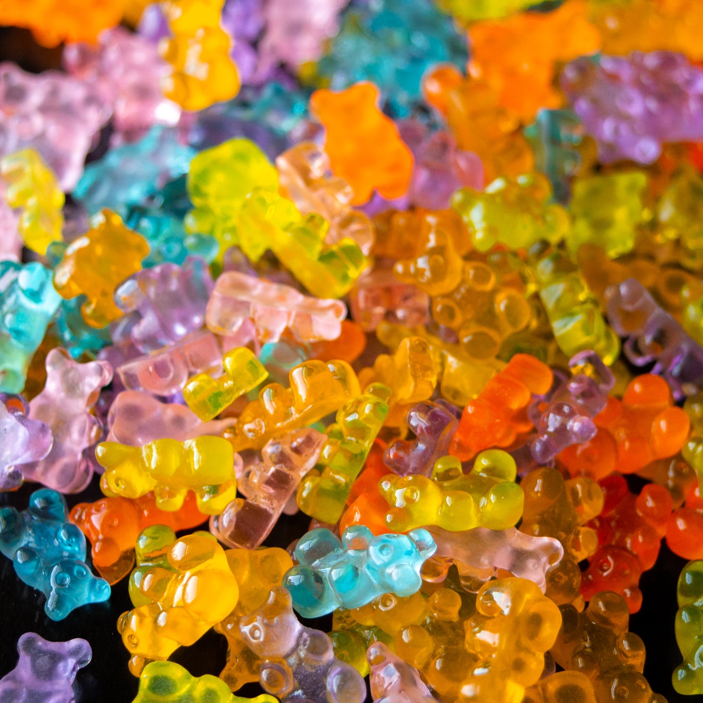 12x7mm Gummy Bear Shaped Cabochons in Colorful Resin